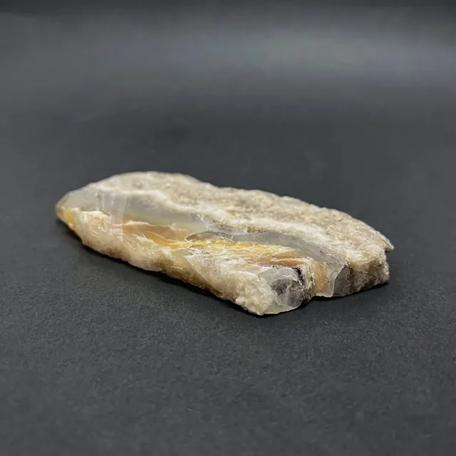 Hokkaidoite slice 2AL02 in daylight (9/10) — 11 × 6 × 1 cm, Hokkaido, Japan · Kitsune Mineral