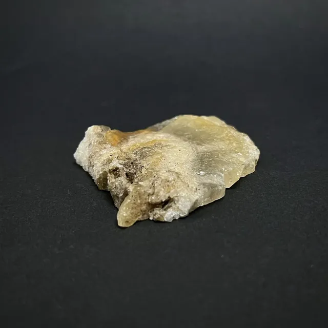 Hokkaidoite slice 2B05 in daylight (8/9) — 5.3 × 4.5 × 0.9 cm, Hokkaido, Japan · Kitsune Mineral