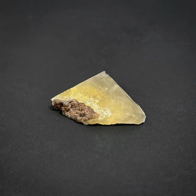 Hokkaidoite slice 2C02 in daylight (8/9) — 4.4 × 3.7 × 0.7 cm, Hokkaido, Japan · Kitsune Mineral