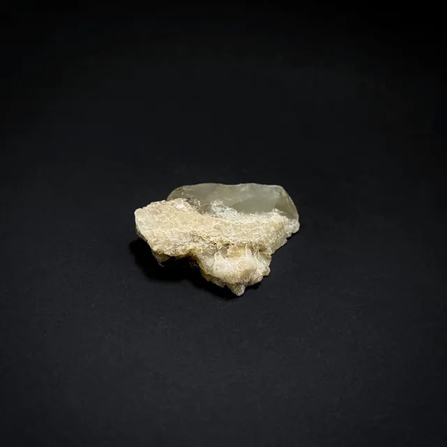 Hokkaidoite slice 2C07 in daylight (8/9) — 3.8 × 3.2 × 0.7 cm, Hokkaido, Japan · Kitsune Mineral