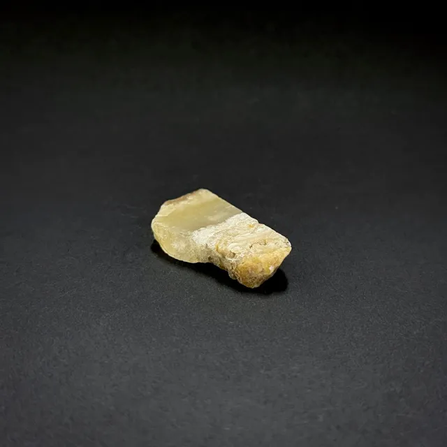 Hokkaidoite slice 2C13 in daylight (8/9) — 4.5 × 2.2 × 0.8 cm, Hokkaido, Japan · Kitsune Mineral
