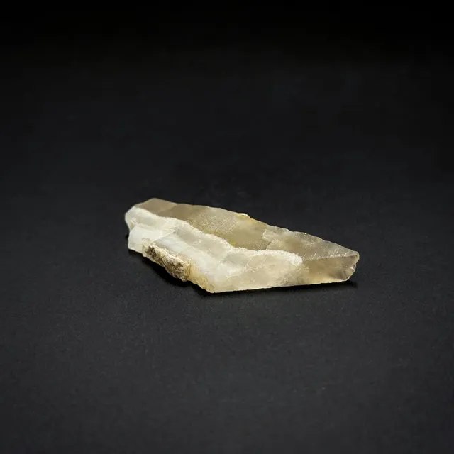 Hokkaidoite slice 2C17 in daylight (8/9) — 6.2 × 2.6 × 0.6 cm, Hokkaido, Japan · Kitsune Mineral